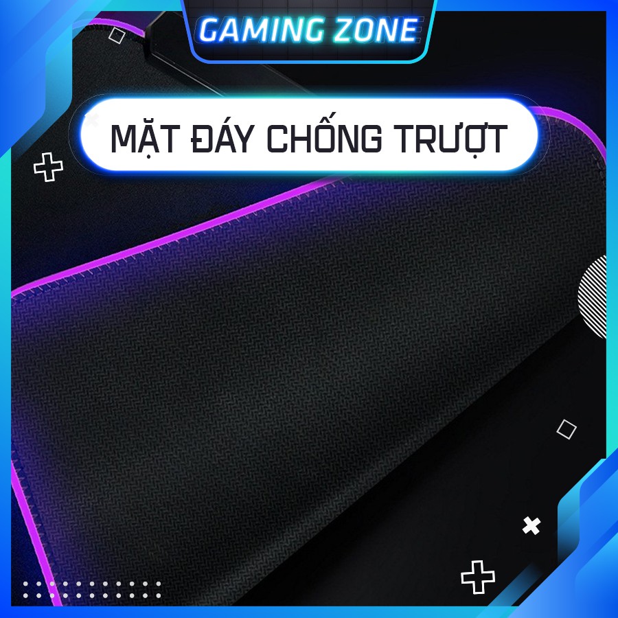 Miếng lót chuột cỡ lớn, pad chuột chơi game LED RGB 2022 chống trượt siêu bền siêu đẹp