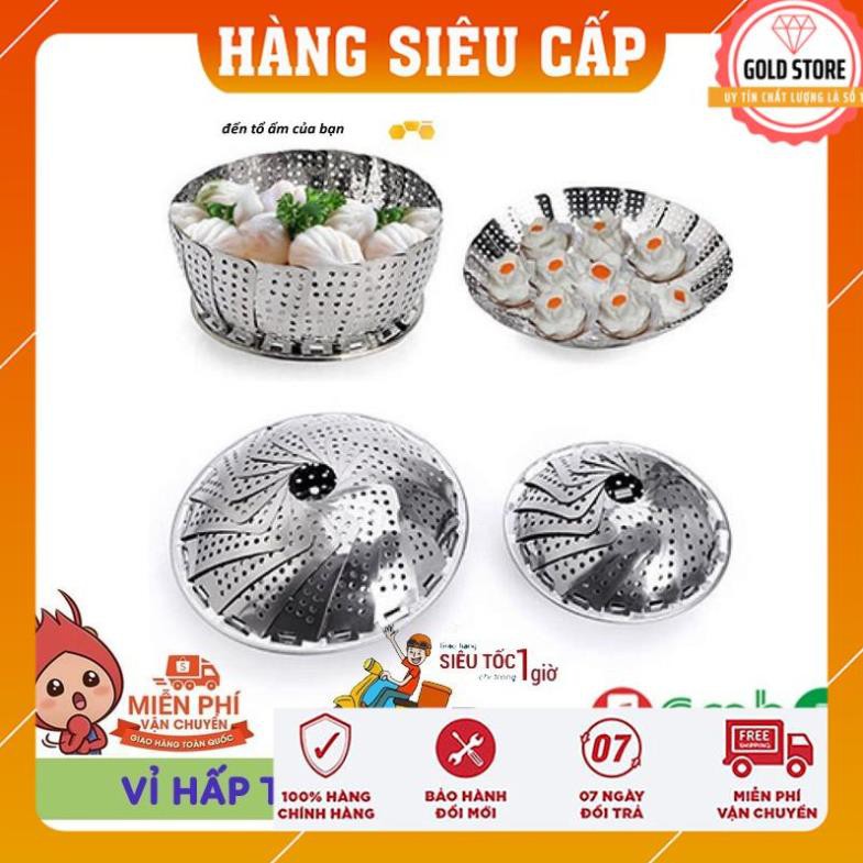 Vỉ Hấp Thực Phẩm, Đồ Xôi, Hấp Bánh Inox Cánh Xèo, Gấp Gọn Đa Năng Tiện Dụng Cho Căn Bếp Nhà Bạn