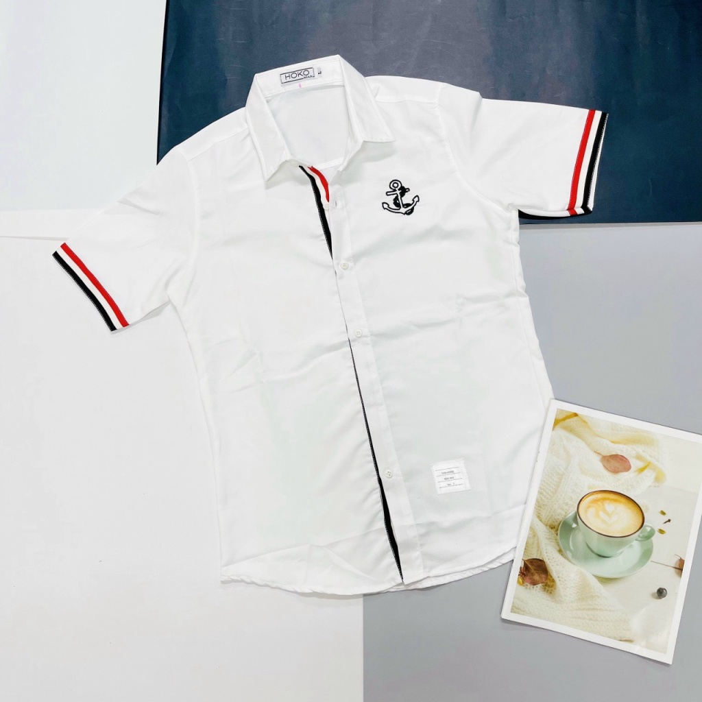 (HCM) ÁO SƠ MI NAM NGẮN TAY THỜI TRANG LUXURY ĐẲNG CẤP THỜI TRANG HÀN QUỐC - SIÊU HOT CHO CÁC BẠN TRẺ KME FASHION