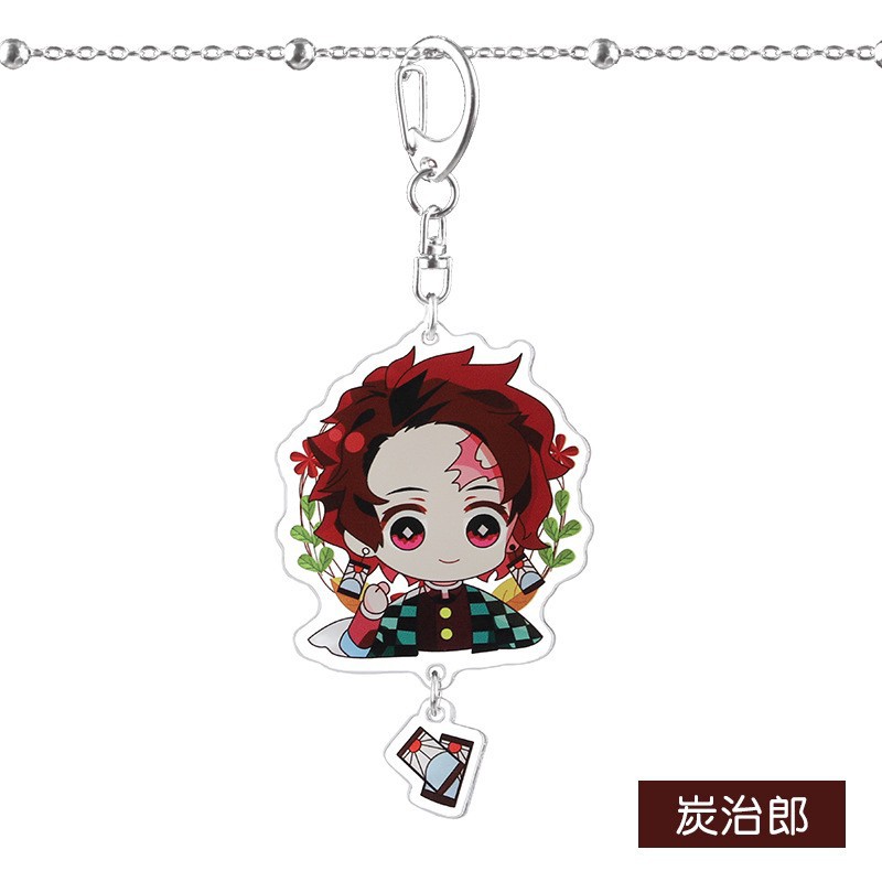 Móc khóa hình nhân vật trong anime demon slayer dễ thương