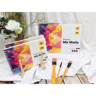 Sổ Vẽ Lò Xo Passion vẽ chì, màu nước