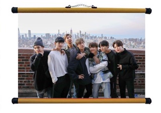 Ảnh treo BTS / tranh kpop BTS khung treo ép lụa