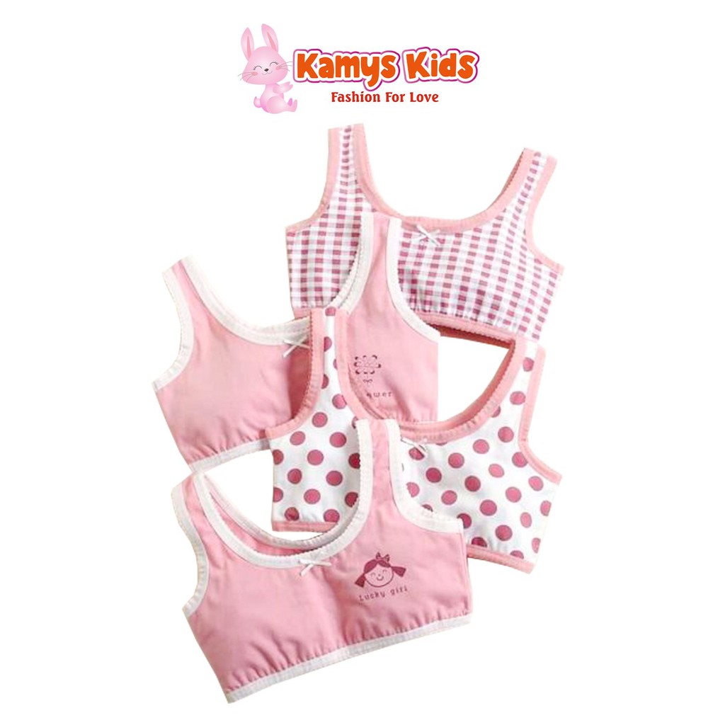 Áo lót quây ngực Kamys kiểu dáng dễ thương cho bé gái từ 22-45kg