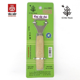 Khui nắp chai, dụng cụ mở nắp chai tiện lợi bằng gỗ 50071 gỗ đức thành
