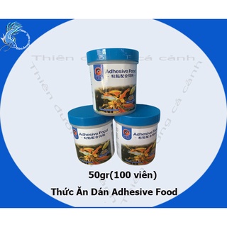Thức ăn dán kính cho cá cảnh- thức ăn dinh dưỡng cho cá cảnh-cám dán thành hồ cho cá hủ 50gam 100 viên