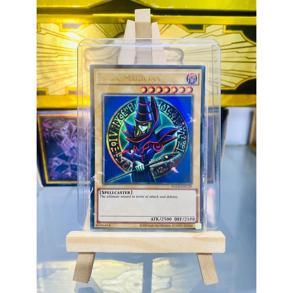 [ Dưa Hấu Yugioh ] Lá bài thẻ bài Dark Magician - Ultra gold Rare - Tặng bọc bài nhựa bảo quản