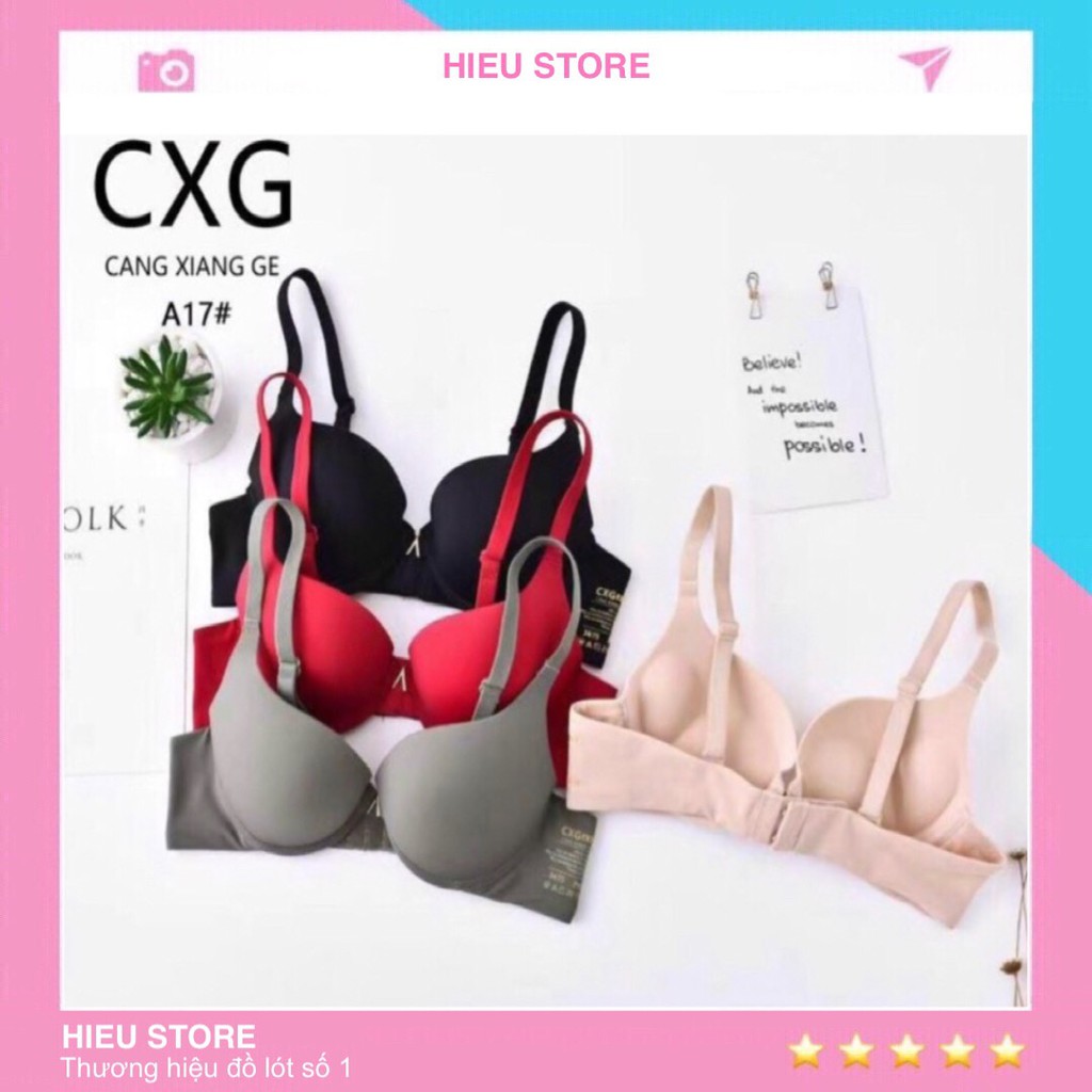 Áo Ngực Su Đúc Có Gọng Siêu Nâng, Áo Lót Nữ Đúc Su CXG Hieu Store24h - A17