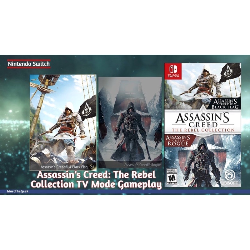 Đĩa game nintendo switch : Assassin’s creed rebel - like new