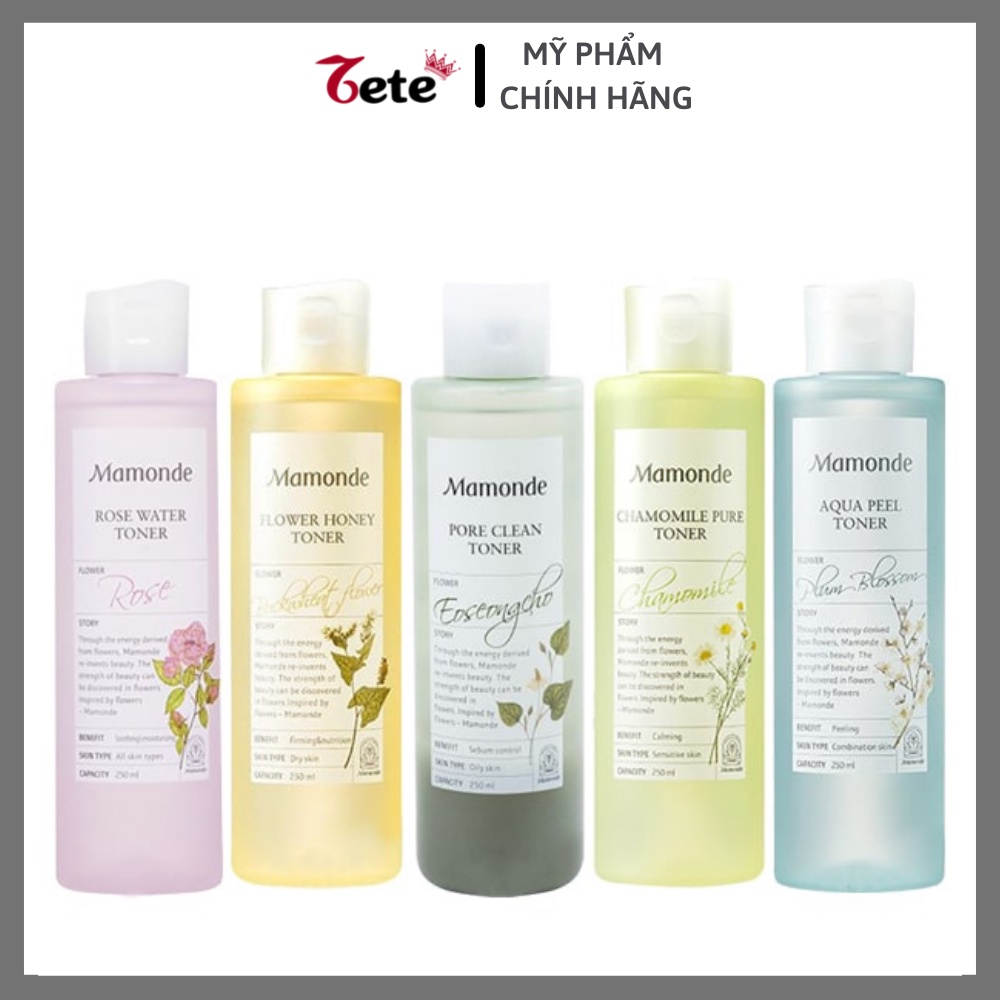 NƯỚC HOA HỒNG MAMONDE TONER HOA HỒNG DIẾP CÁ 250ML