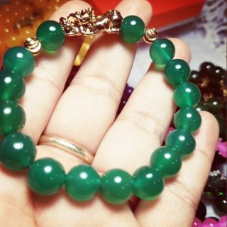 Đá phong thủy thạch anh xanh mix tì hưh