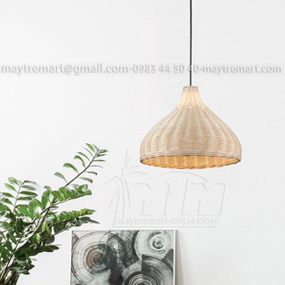 Đèn mây MTDM25 - Đèn mây tre, Đèn trang trí, Đèn treo thả