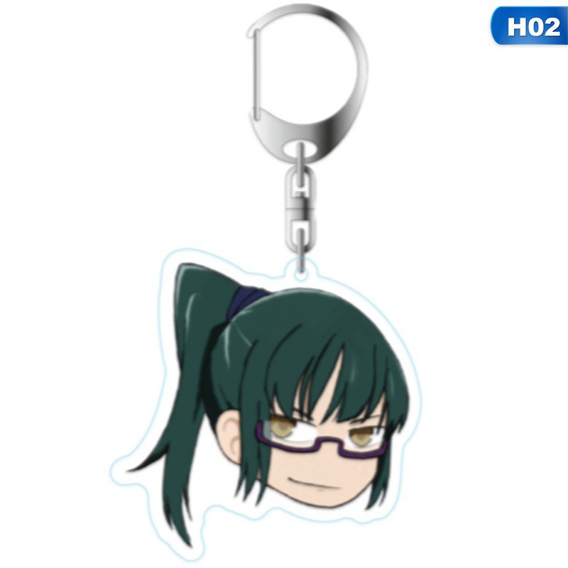 Móc Khóa Nhựa Acrylic Hai Mặt Họa Tiết Anime Kugisaki Nobara Gojo