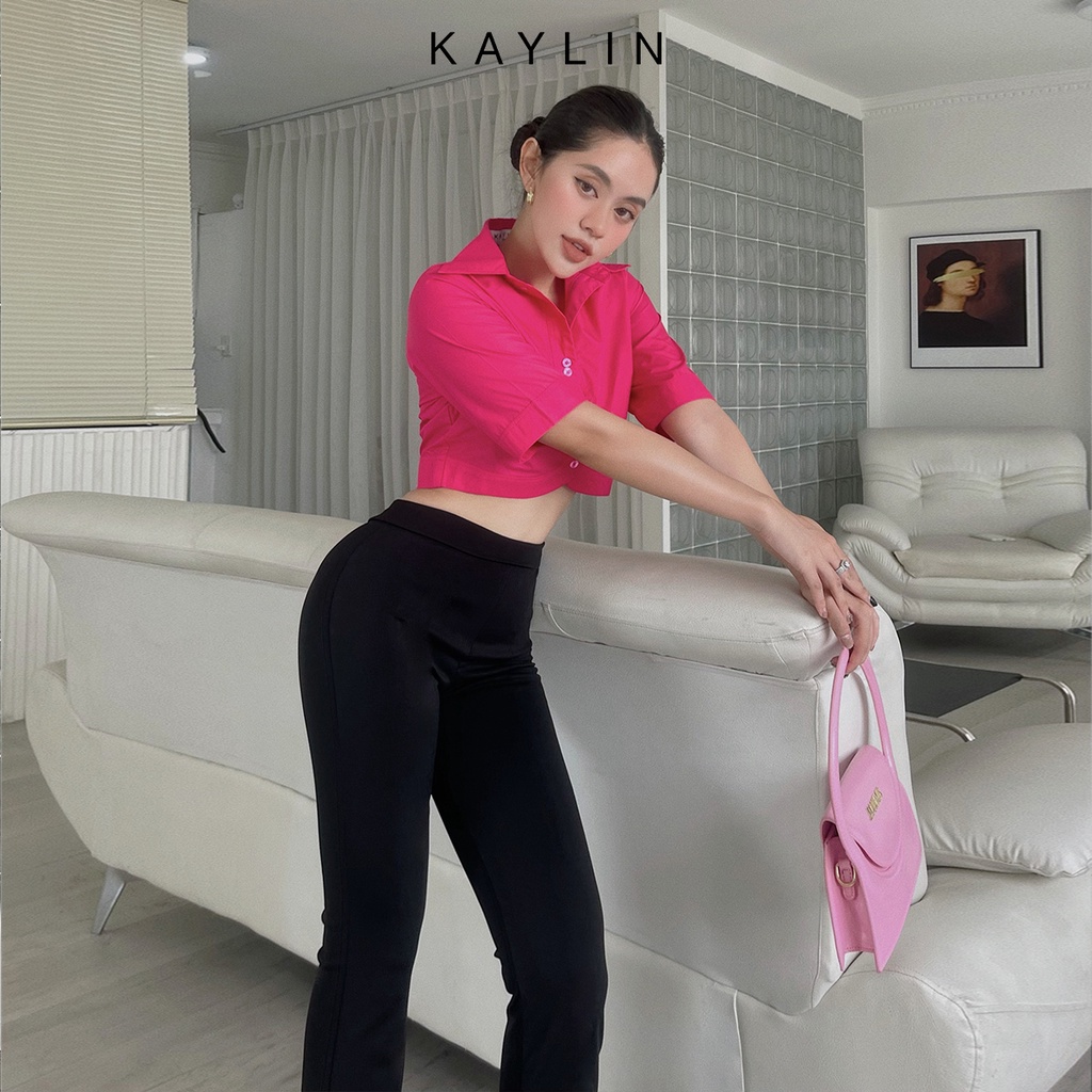 Quần thun nữ dáng ôm ống loe phong cách KAYLIN - N1753