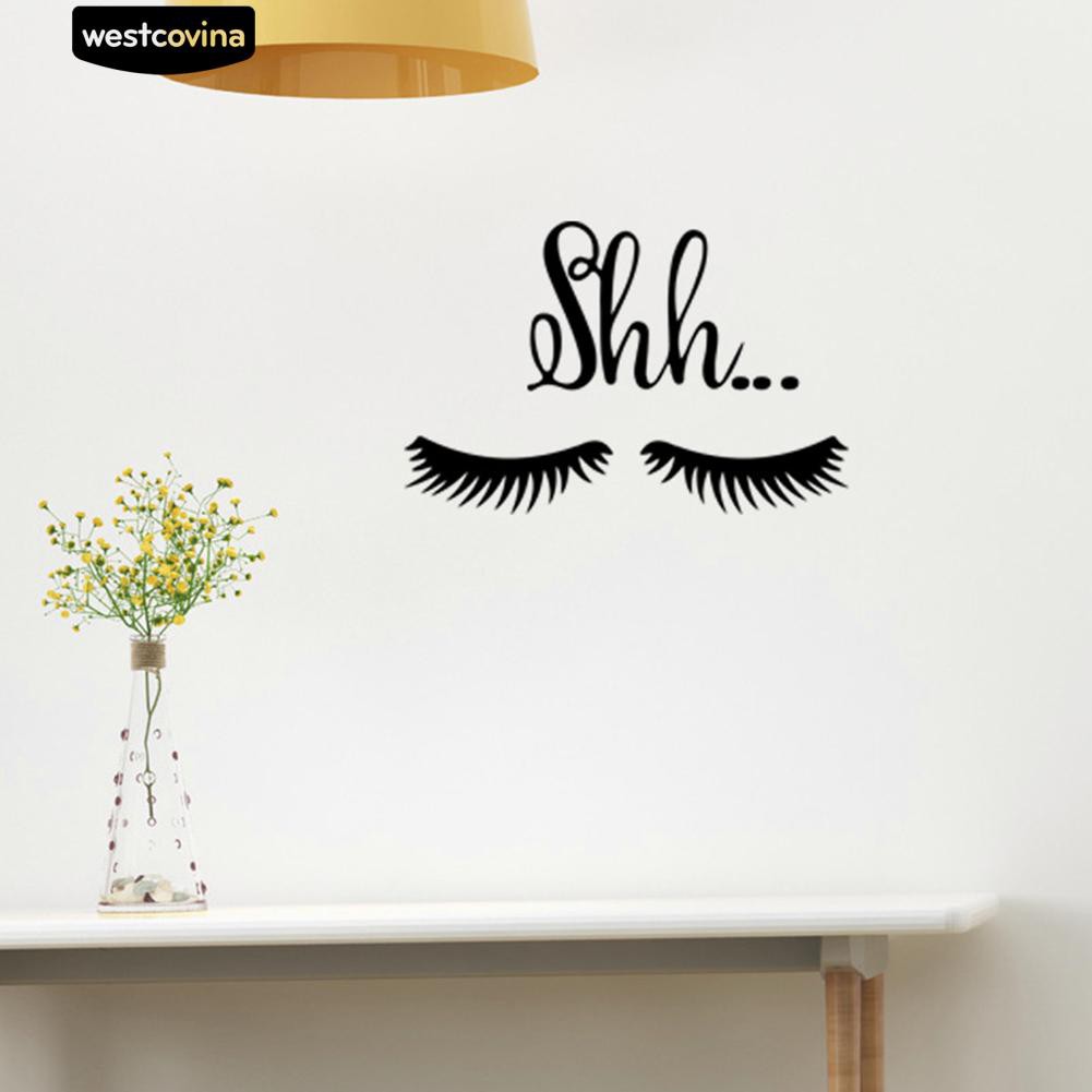 Sticker dán tường hình lông mi