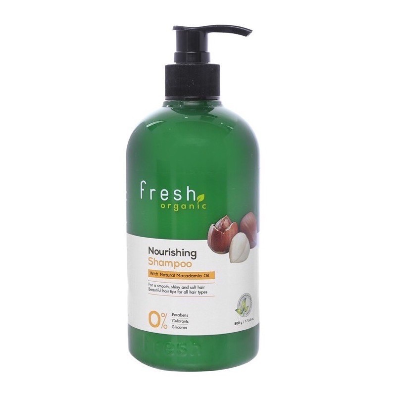Dầu gội Fresh Organic từ hạt Macca/  tinh chất Tea tree 500ml | BigBuy360 - bigbuy360.vn