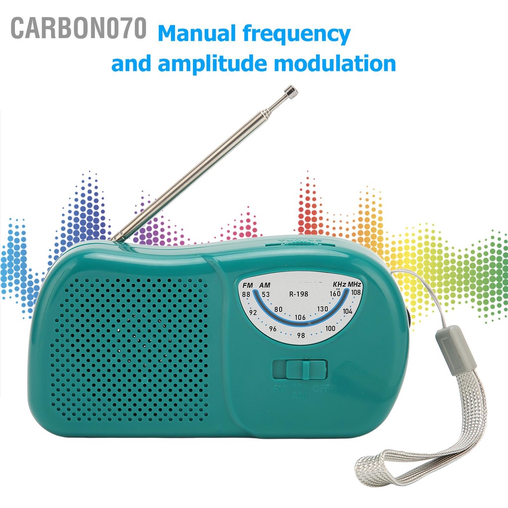 Radio FM AM Mini Độ Nhạy Cao Kèm Loa Tiện Dụng Cho Gia Đình / Ngoài Trời