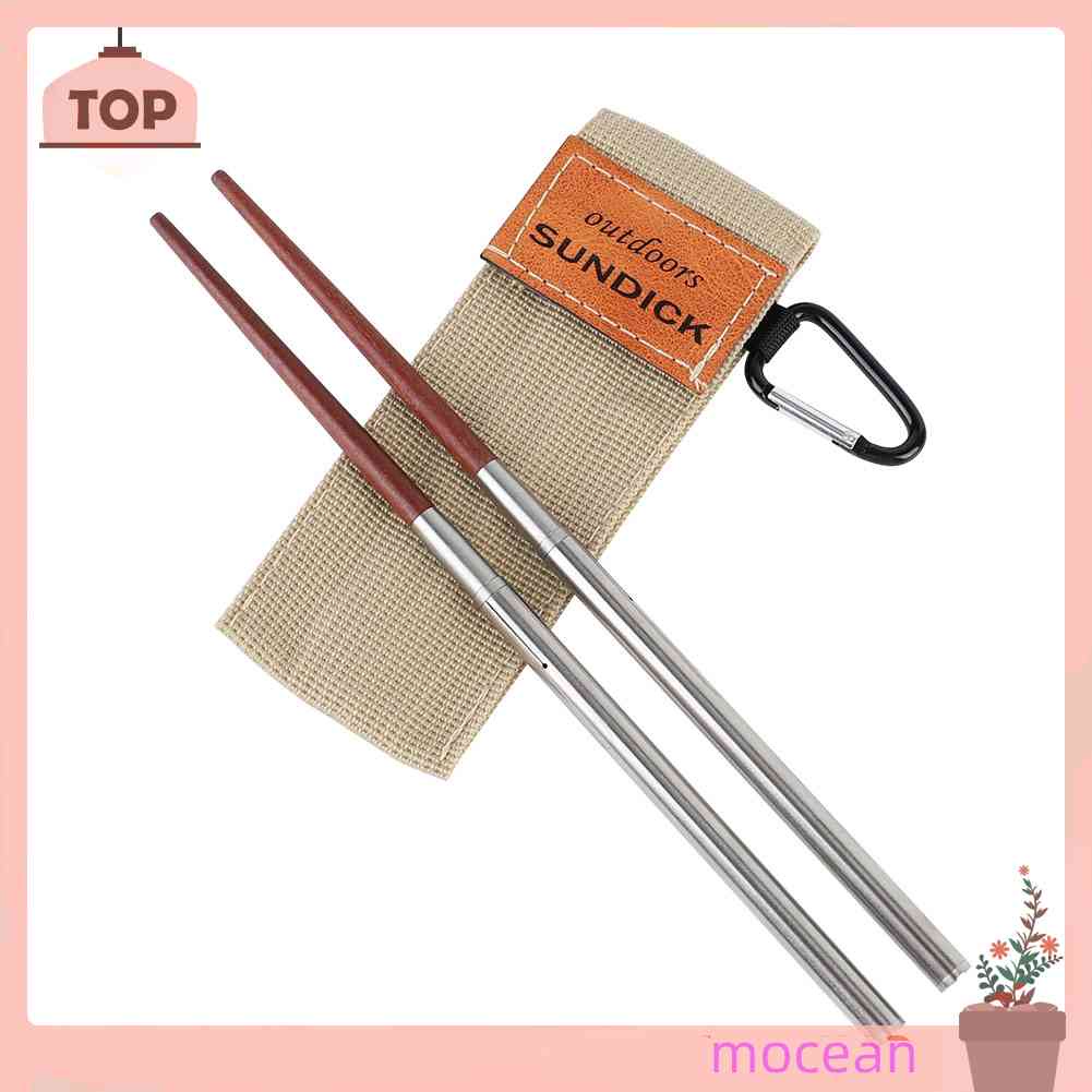 1 Đôi Đũa Gấp Gọn Tiện Dụng Mang Theo Du Lịch Cắm Trại
