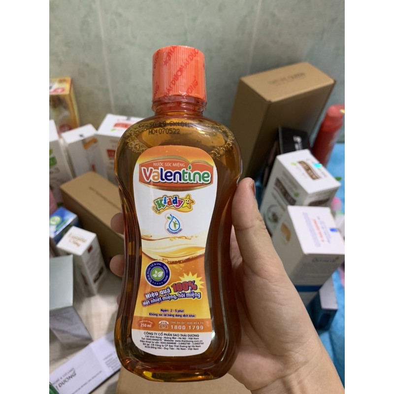 nước súc miệng valentine kiddy 250ml