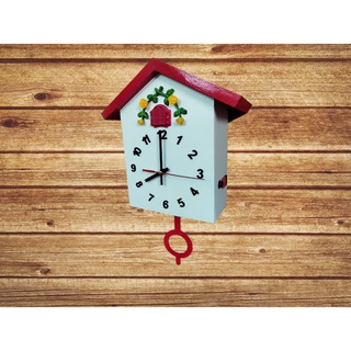 [ Handmade-Hình thật] Đồng hồ Cuckoo treo tường hình ngôi nhà - Cuckoo Oclock