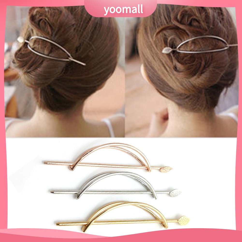 Kẹp Tóc Hình Chiếc Lá Rỗng Thời Trang Cho Nữ