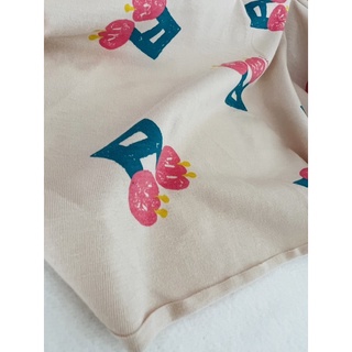 vải thun cotton 2c Hàn hình hoa