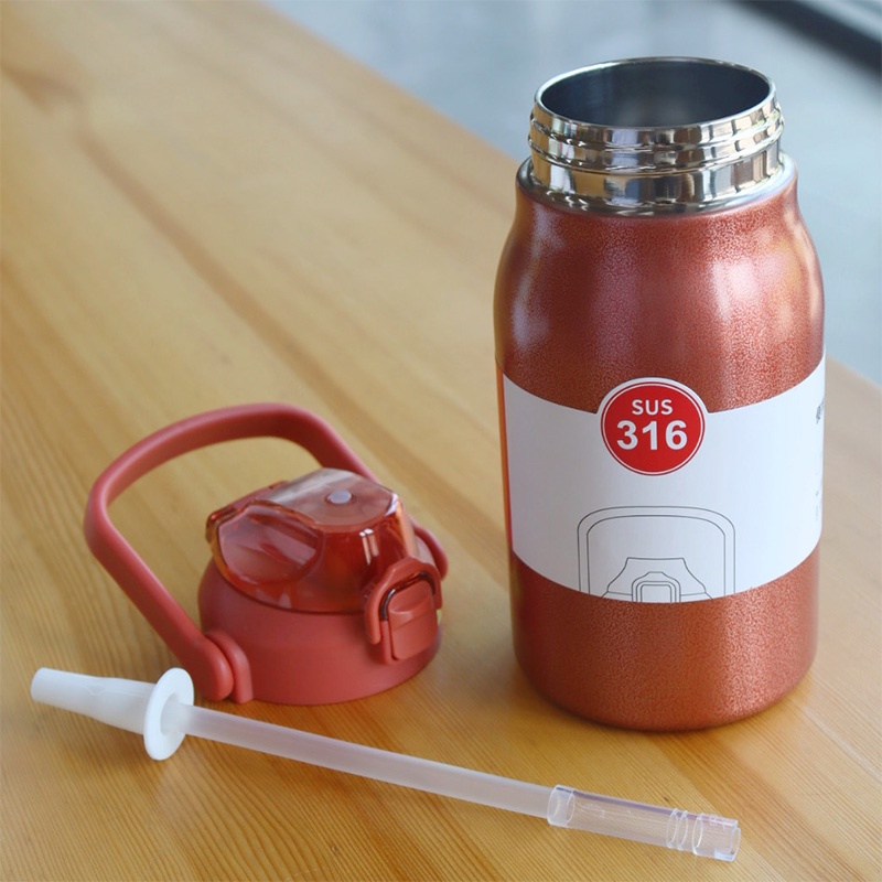 Bình Nước Giữ Nhiệt Bằng Thép Không Gỉ 316 Sức Chứa Lớn Kiểu Dáng Thể Thao