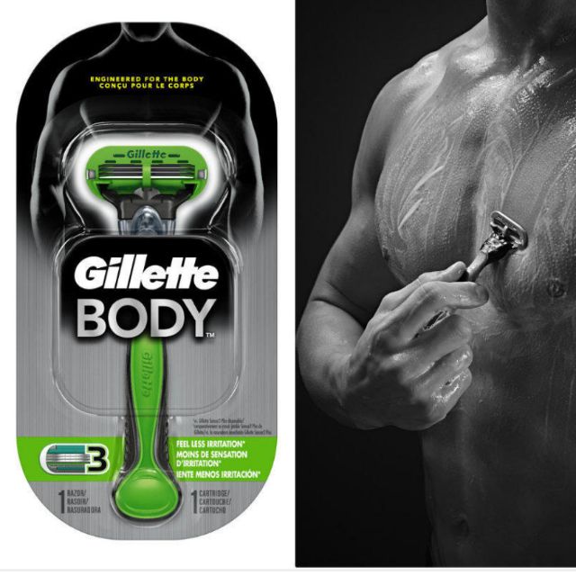 Dao cạo Gillet Body For Men _ 3 lưỡi .Made in Germany