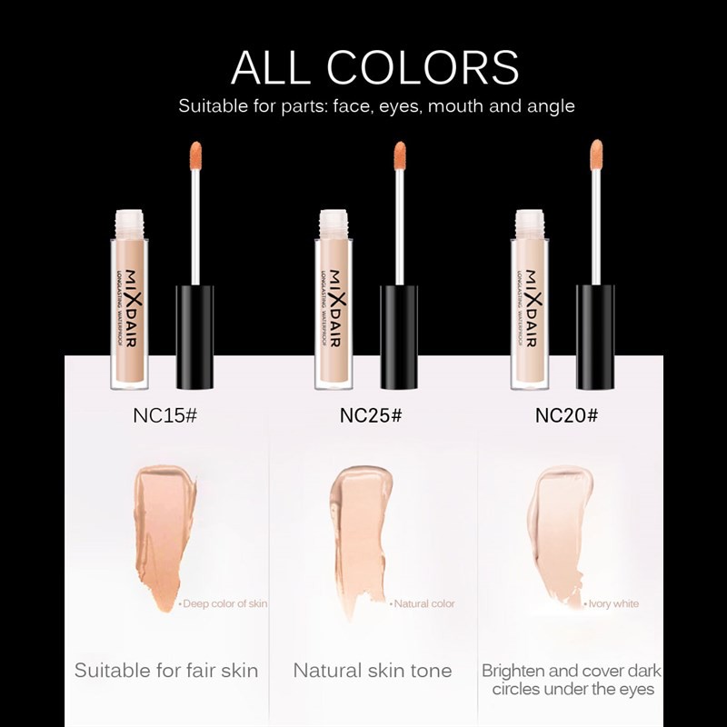 Kem che khuyết điểm MIXDAIR chống thấm nước 6g có 3 màu tùy chọn