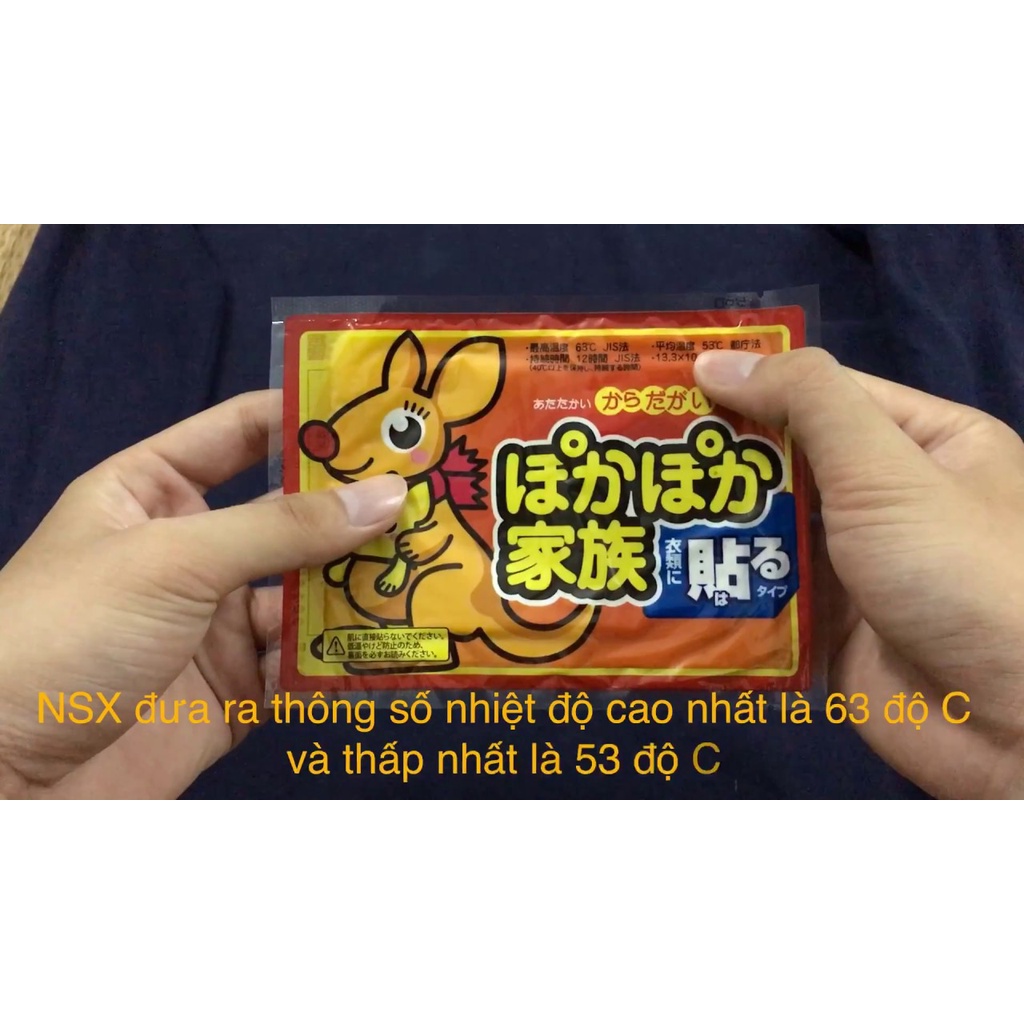 Giá buôn -Miếng dán nóng giữ nhiệt  - Dán nóng chuột túi giảm đau bụng kinh ngày đèn đỏ cao cấp -Hanayuki Clinic Vietnam