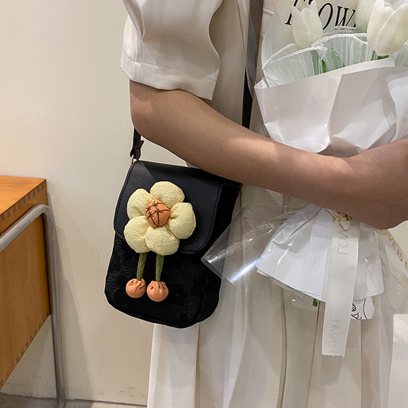 IELGY Túi Đeo Chéo Hình Hoa Dễ Thương Phong Cách Hàn Quốc Cho Nữ