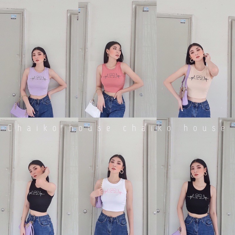 ÁO CROPTOP BA LỖ LOVE