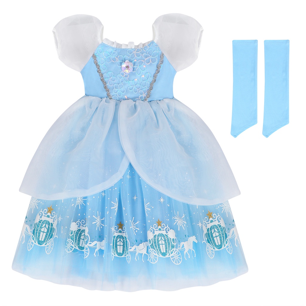 Bán Chạy Đầm Công Chúa Lọ Lem Hóa Trang Halloween Cho Bé Gái Có Ren Và Bướm Để Làm Công Chúa Nhỏ Hơn