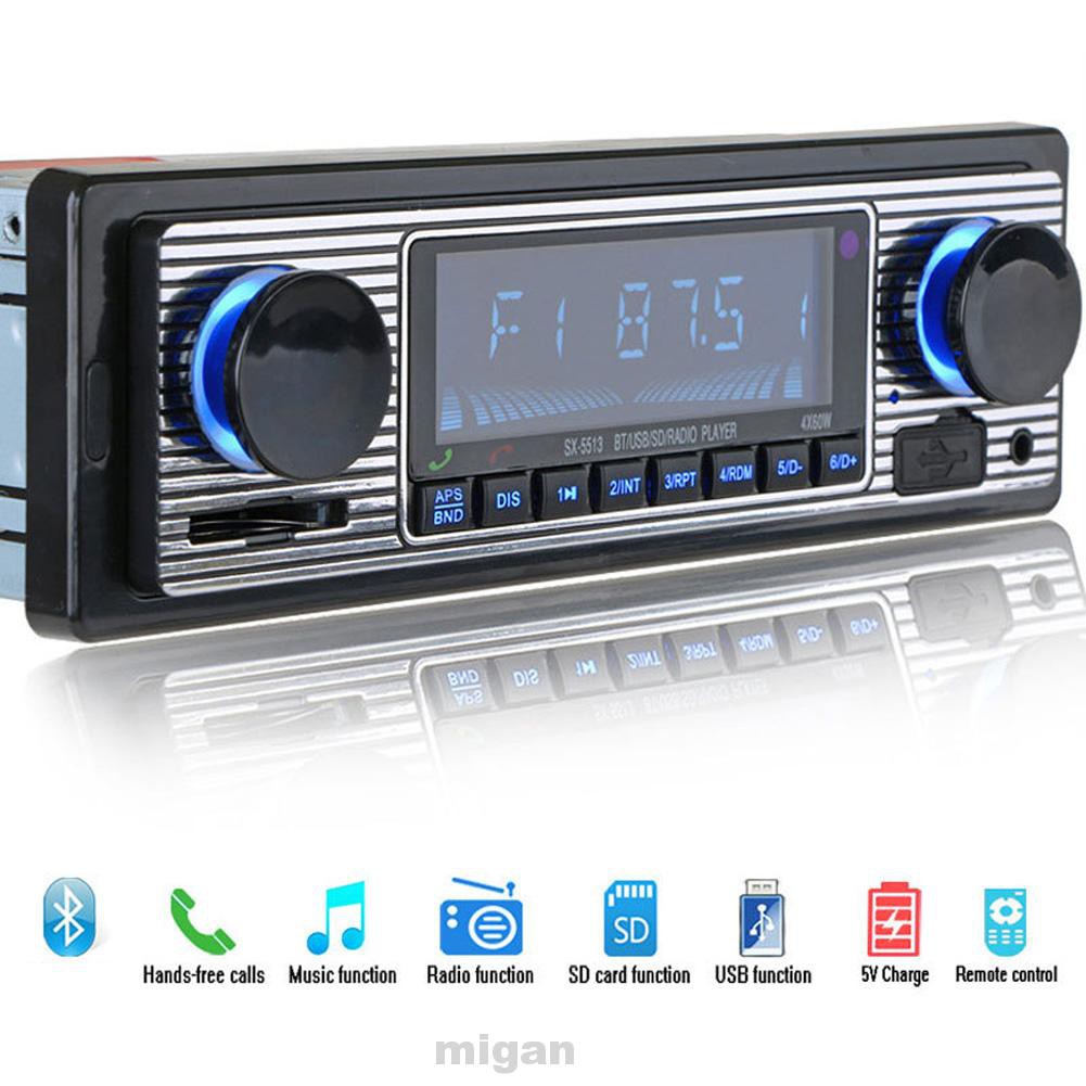 Loa Bluetooth Tích Hợp Đài Fm Màn Hình Lcd Phong Cách Vintage