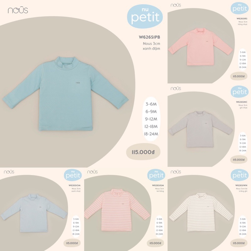 [NOUS] Áo giữ nhiệt 3p 5p Nous peptit