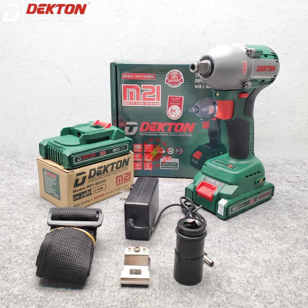 Máy Siết Bulong Dekton  2IN1 Eco Series / 380Nm / M21-IW380N / Motor Brushless / Chân Pin Phổ Thông