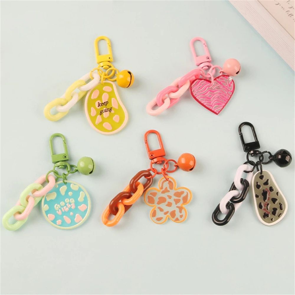 Móc khóa tùy chọn kiểu dáng có chuông sáng tạo trang trí túi xách nữ