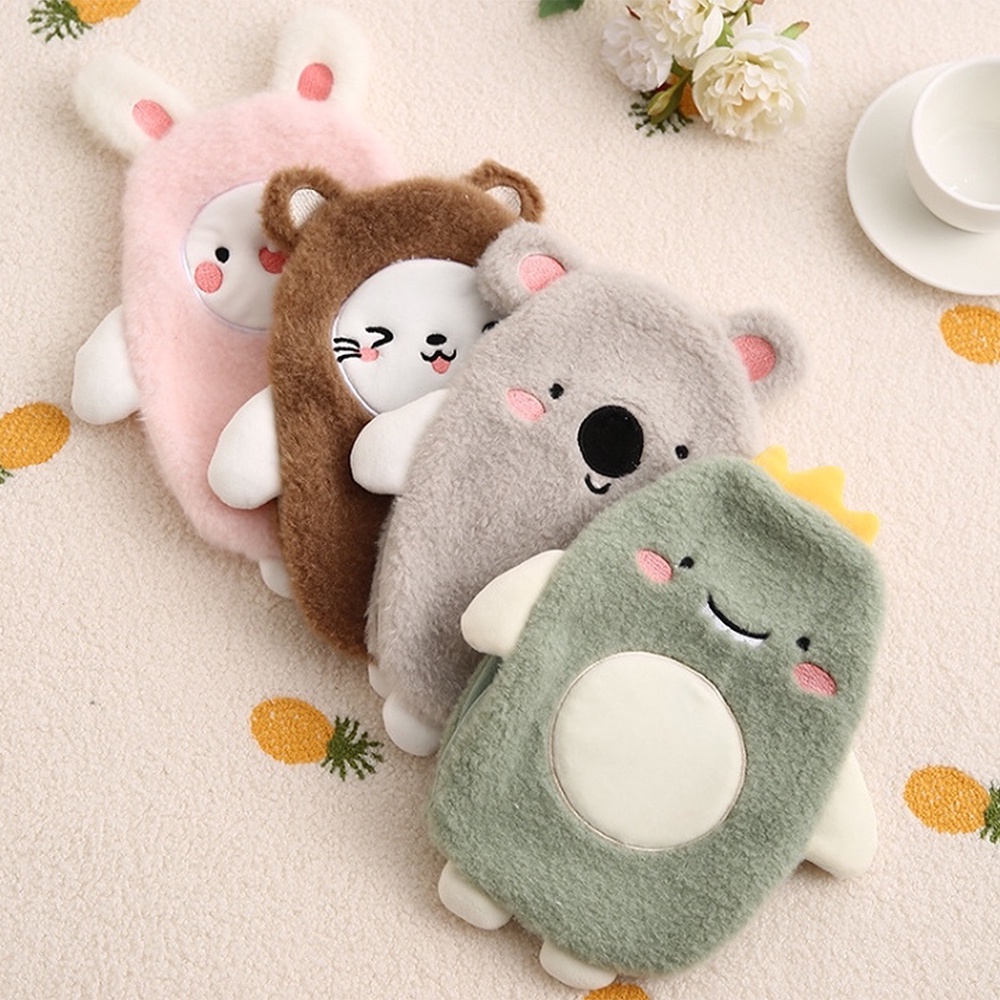 Túi chườm nóng lạnh đa năng, túi chườm bụng, sưởi ấm hình con vật hoạt hình dễ thương dung tích 500ml