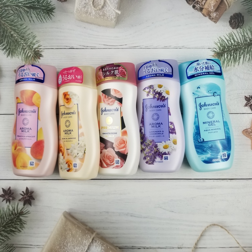 Sữa dưỡng thể dưỡng ẩm toàn thân jonhson body care Aroma milk Nhật bản 200ml