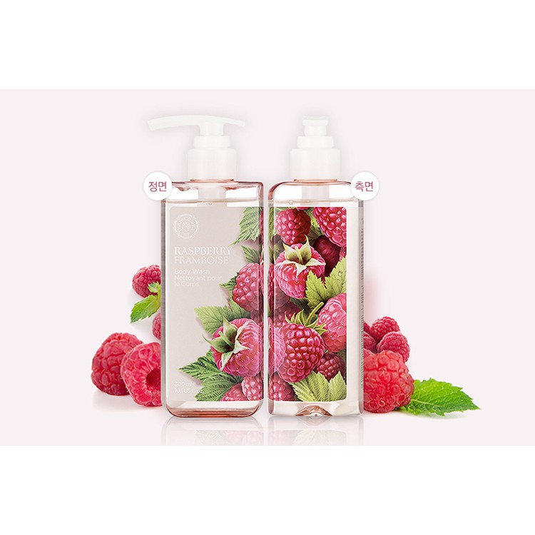 [Mã COSTFS205 -8% đơn 250K] Gel Tắm Chống Lão Hóa TheFaceShop Raspberry Body Wash 300ml