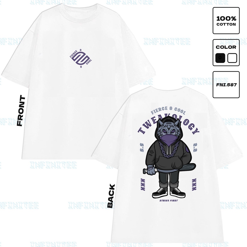 Áo thun INFINITEE Fni0587, Thun 100% Cotton - form rộng Unisex.