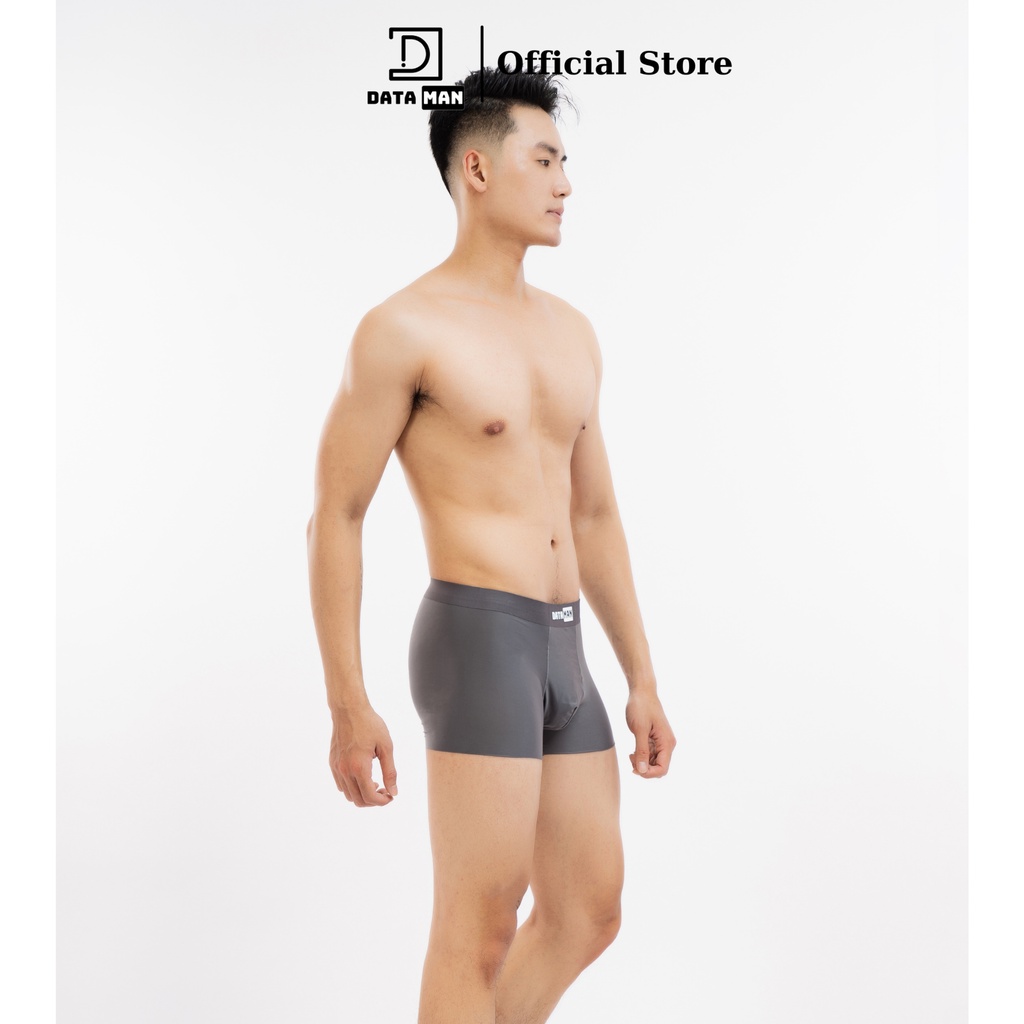 Quần lót Boxer nam cao cấp, vải lụa băng tự nhiên 100% thoáng khí, co giãn DATAMAN - BXDT01