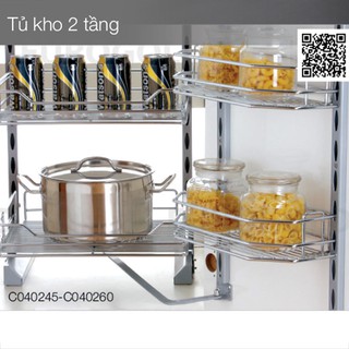 Tủ đồ khô EuroGold M040245, 2 tầng