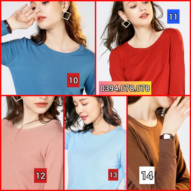 ÁO LEN CỔ TRÒN HÀNG QUẢNG CHÂU Siêu Đẹp | BigBuy360 - bigbuy360.vn