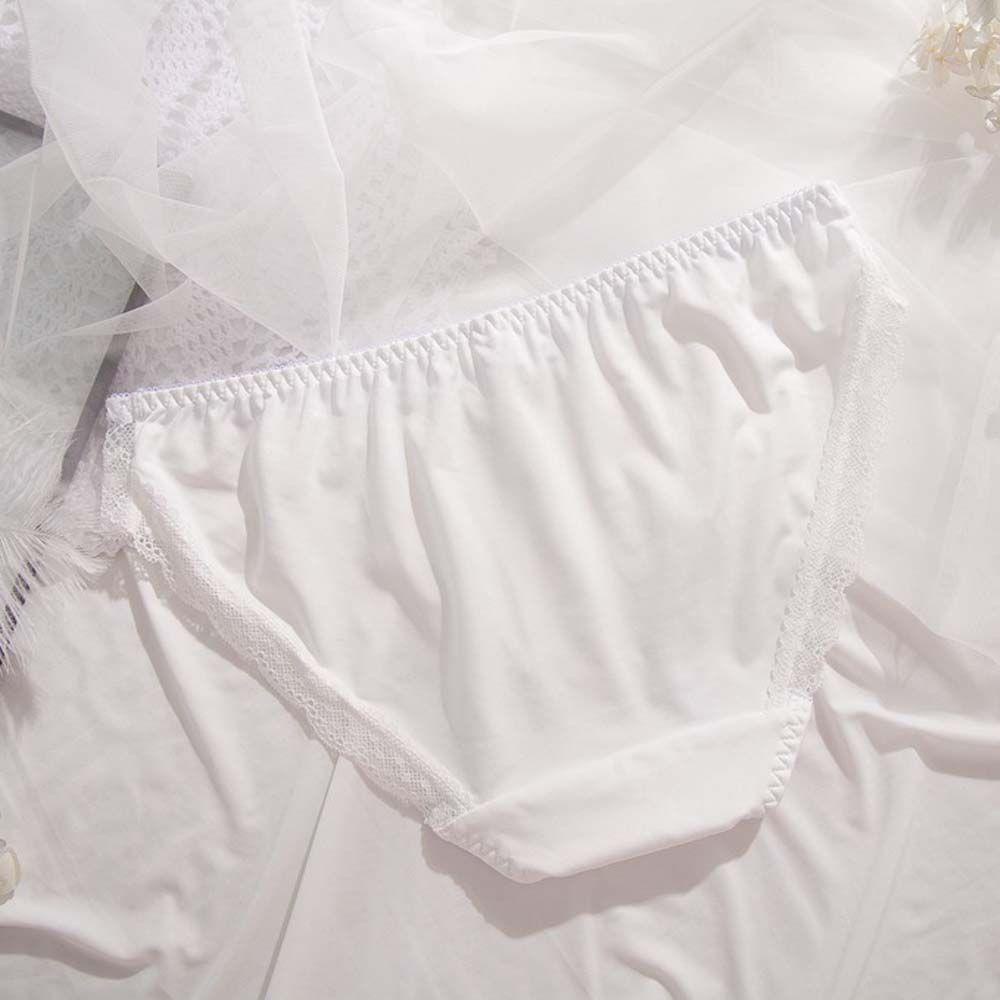 Quần Lót Tam Giác Lưng Thấp Phối Ren Đính Nơ Phong Cách Lolita Đáng Yêu Cho Nữ