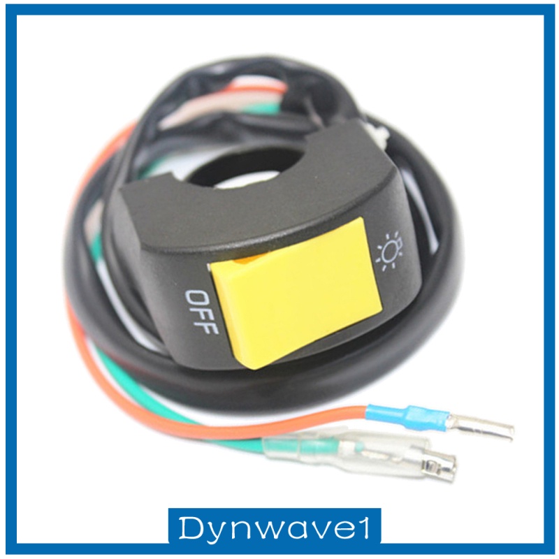 [DYNWAVE1]Motorcycle ATV Bike 7/8 Handlebar Headlight LED Spot Light Lamp Kill Switch