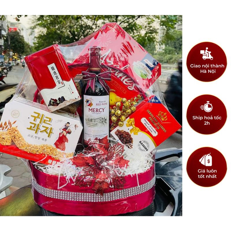 Giỏ quà tết 2023 đẹp sang trọng làm quà tặng, quà biếu