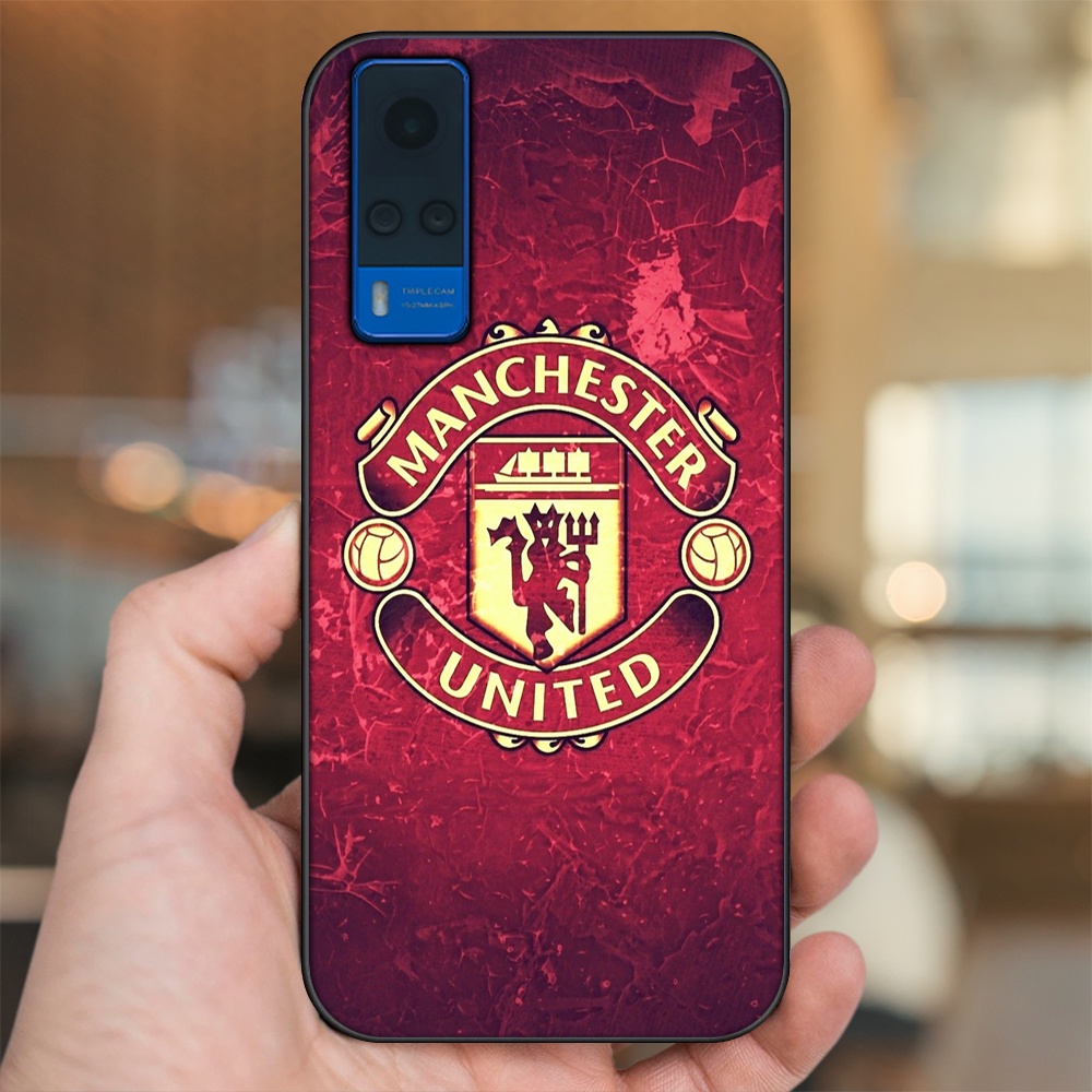 Ốp lưng Vivo Y51 2020, Y53s viền đen in hình MU Manchester United