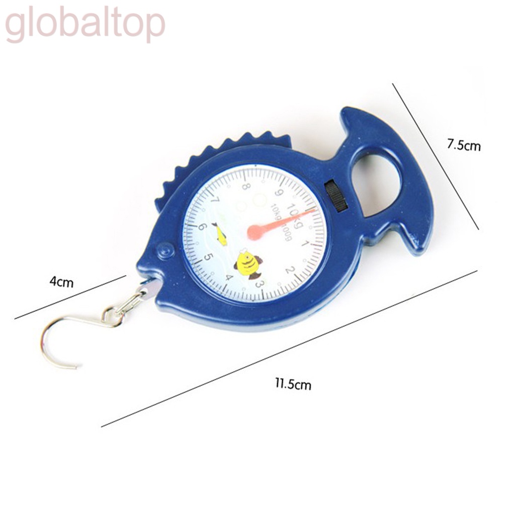 Cân hành lý cầm tay hình con cá 10kg màu sắc ngẫu nhiên nhỏ gọn