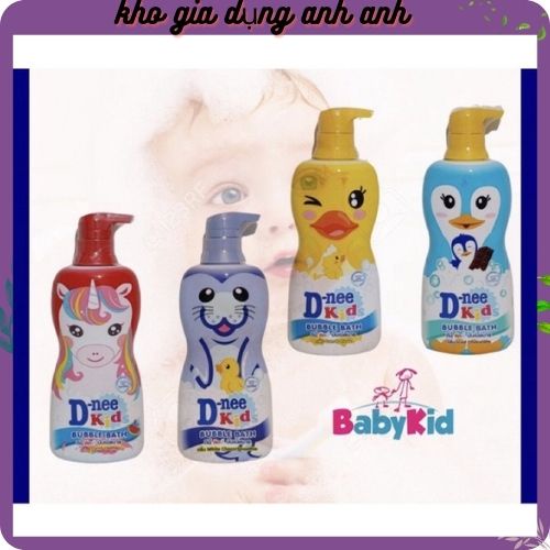 Sữa tắm gội trẻ em Dnee kids đại Thái Lan Blubble bath 400ml