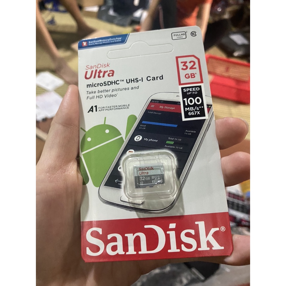 Thẻ nhớ MicroSD 32Gb Chuyên dụng cho camera - sandick